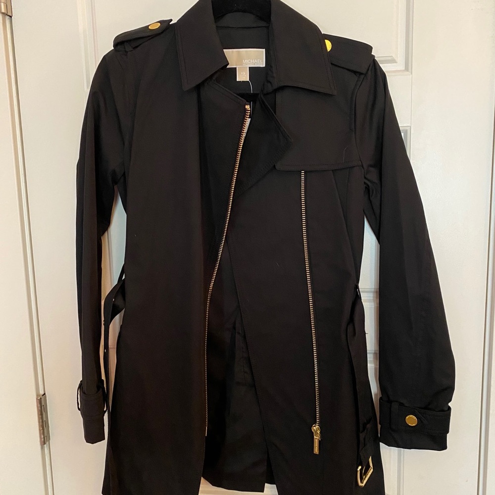 Michael Kors Belted Rain Jacket